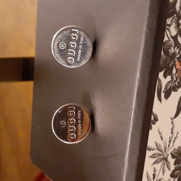 GUCCI NWT STUDDED ROUNDED EARRINGS trademark - Picture 2 of 4